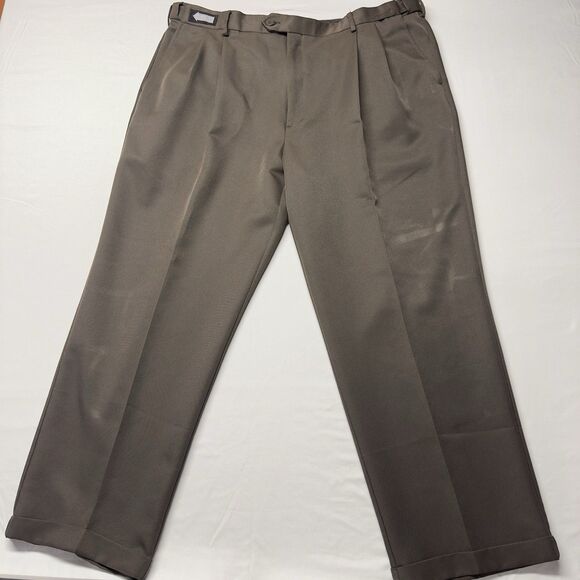 Savane Other - Savane Comfort Plus Men's Dress Pants Taupe/ Tan, Cupped, 90s Vintage, 42/30